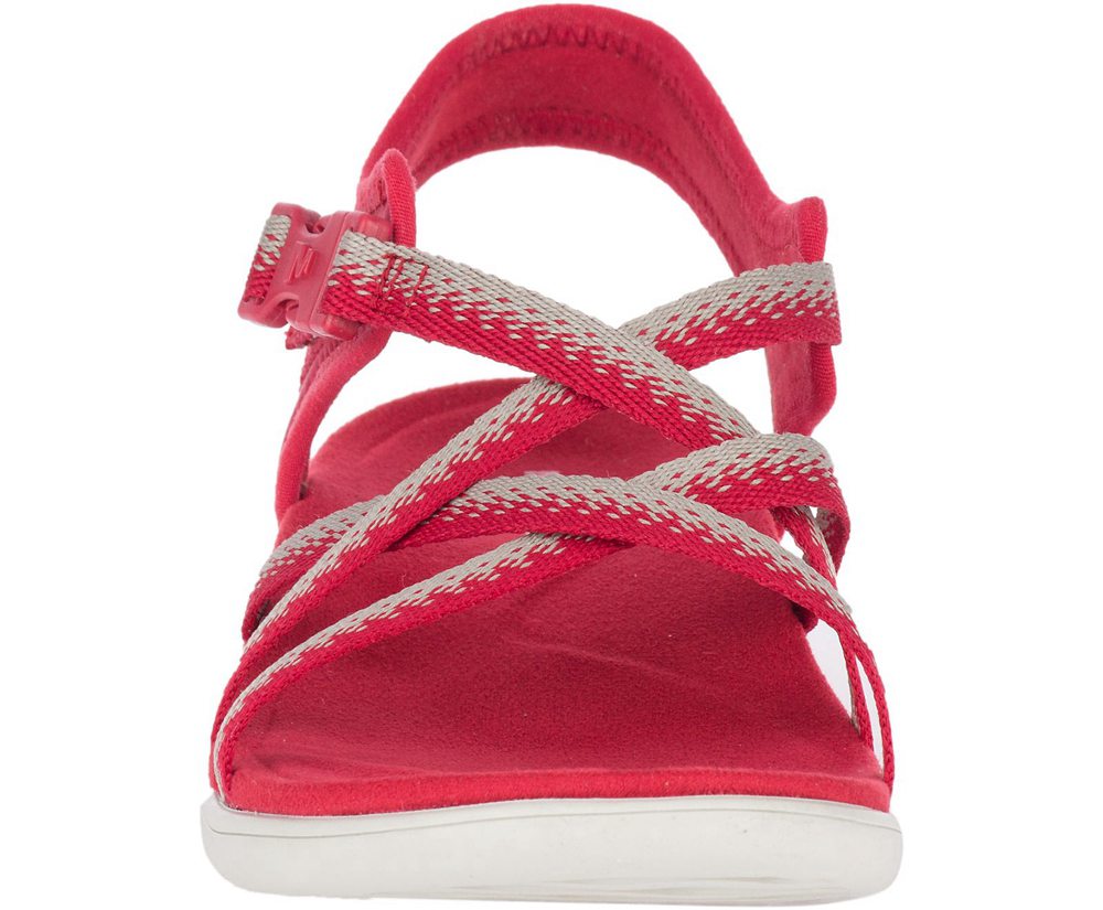 Merrell Sandals Red - District Muri Lattice - Womens 09WQCYUJN